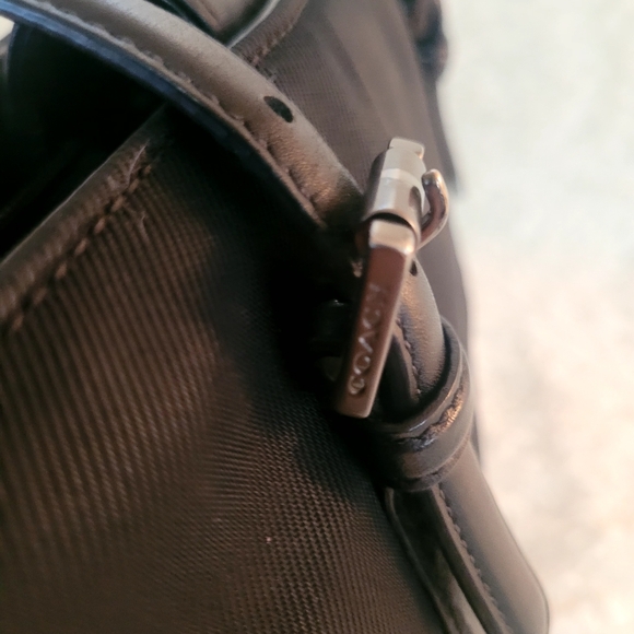 Vintage Coach Mercer Twill and Leather Bag - Picture 5 of 11